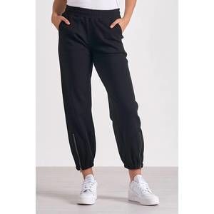 NEW ELAN remmy zipper detail jogger in black